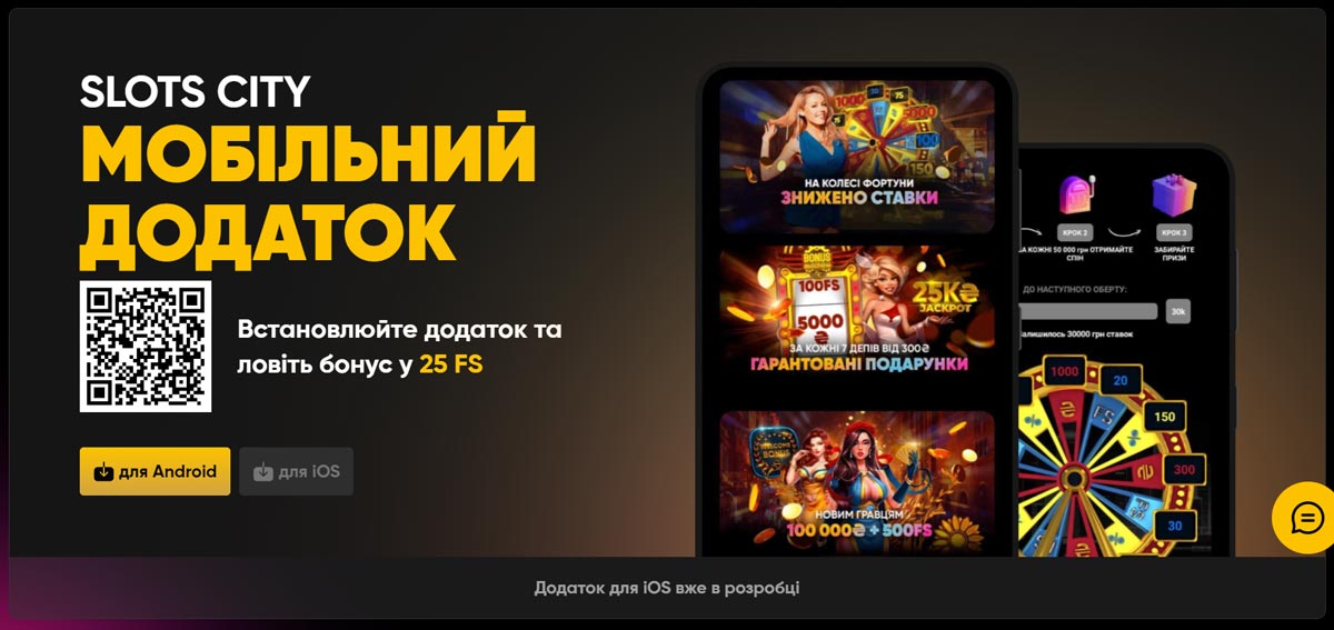 Мобільний доадток Slots City